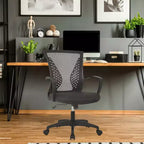 Chaise de bureau en maille BestMassage, chaise de bureau d'ordinateur, chaise de direction avec siège réglable en hauteur et dossier respirant