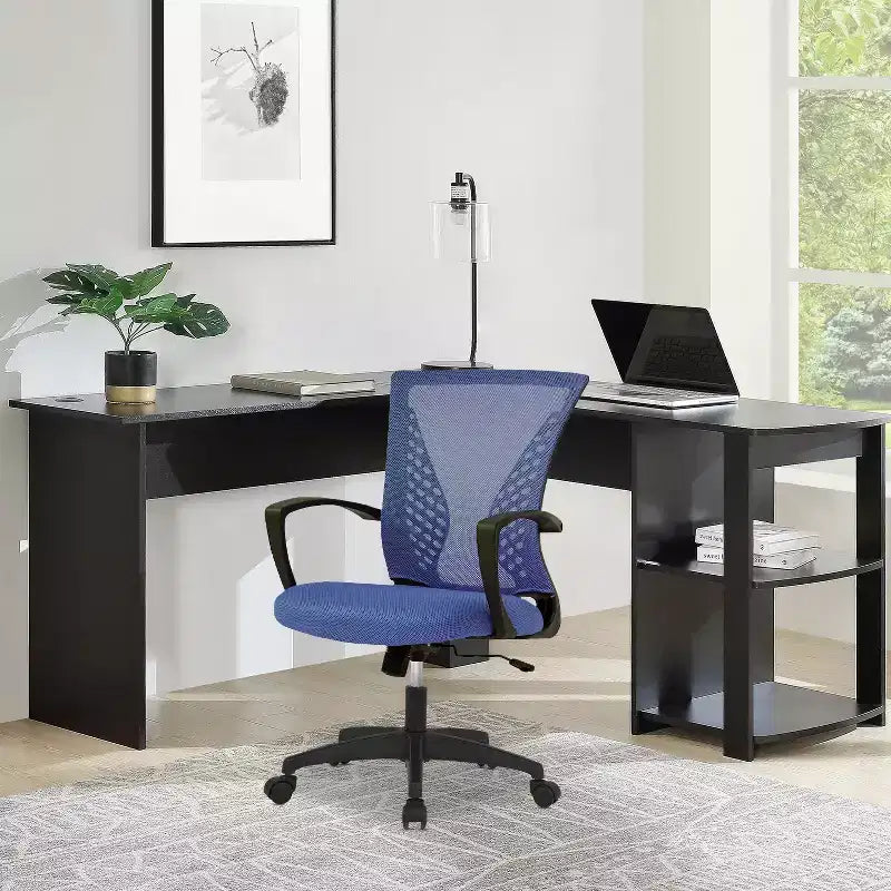 Chaise de bureau en maille BestMassage, chaise de bureau d'ordinateur, chaise de direction avec siège réglable en hauteur et dossier respirant