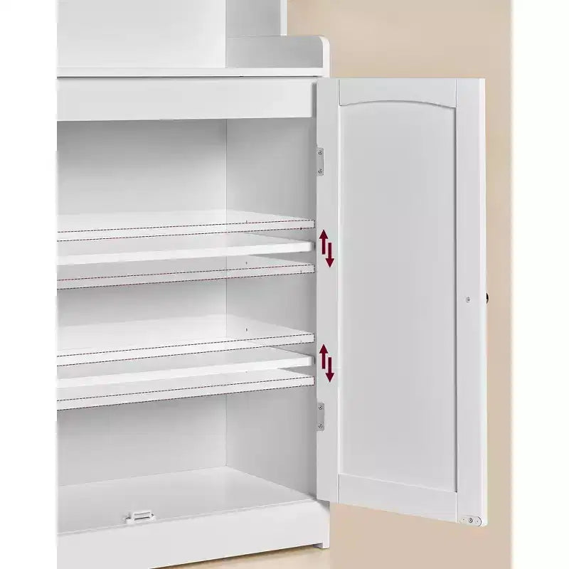 Meuble de Rangement pour Salle de Bain VASAGLE, Armoire de Salle de Bain au Sol avec 2 Portes, 2 Étagères Réglables, 30 x 60 x 100 cm, Autoportant