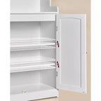 Meuble de Rangement pour Salle de Bain VASAGLE, Armoire de Salle de Bain au Sol avec 2 Portes, 2 Étagères Réglables, 30 x 60 x 100 cm, Autoportant