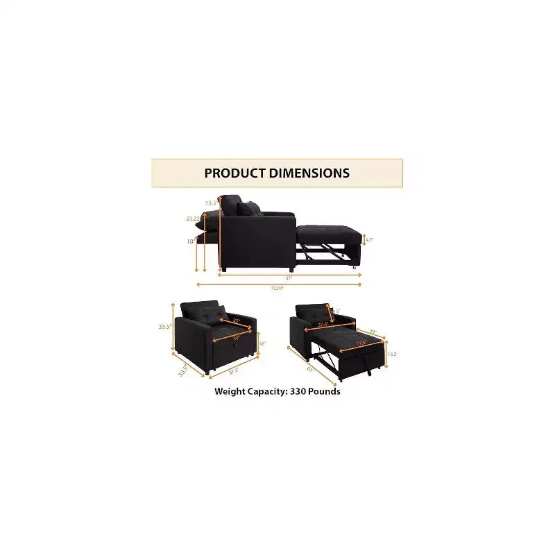 Chaise convertible Home Imports Emporium