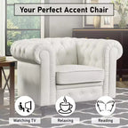 Fauteuil d'appoint capitonné en losanges Home Imports Emporium