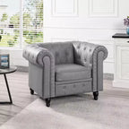 Fauteuil d'appoint capitonné en losanges Home Imports Emporium