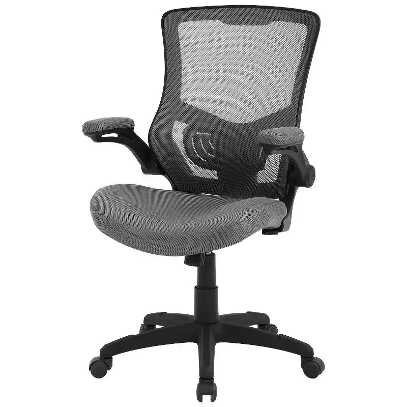 FDW Chaise de Bureau Chaise de Maison Chaise d'Ordinateur avec Support Lombaire Accoudoirs Réglables Accoudoirs Relevables et Base Pivotante