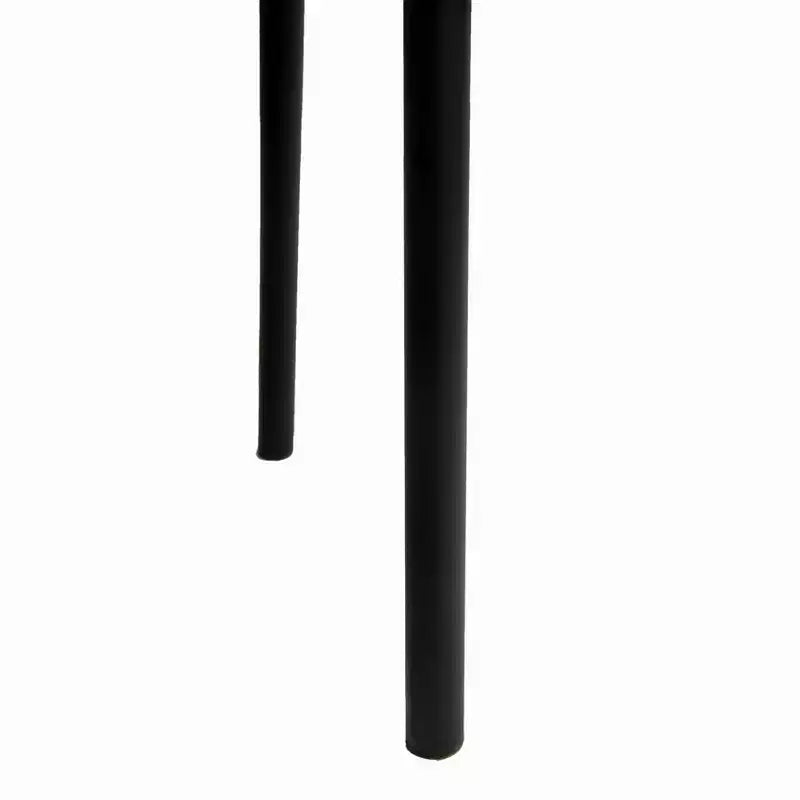 LeisureMod Ervilla - Lot de 4 chaises de salle à manger modernes - Fauteuils d'appoint confortables en tissu avec pieds en fer noir, pour cuisine, salle à manger, café, restaurant