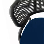 LeisureMod Ervilla - Lot de 4 chaises de salle à manger modernes - Fauteuils d'appoint confortables en tissu avec pieds en fer noir, pour cuisine, salle à manger, café, restaurant