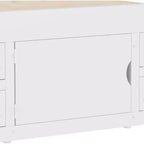 Cadre de lit plateforme capitaine double avec bibliothèques de rangement, étagères, armoire et 4 tiroirs - ModernLuxe