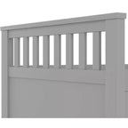 Cadre de lit plateforme capitaine double avec bibliothèques de rangement, étagères, armoire et 4 tiroirs - ModernLuxe