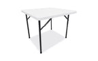 Alera Square Plastic Folding Table, 36w x 36d x 29.25h, White