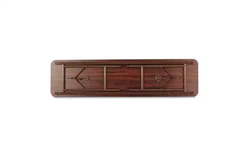 Table pliante en bois Alera, rectangulaire, 71,88 l x 17,75 P x 29,13 H, Acajou