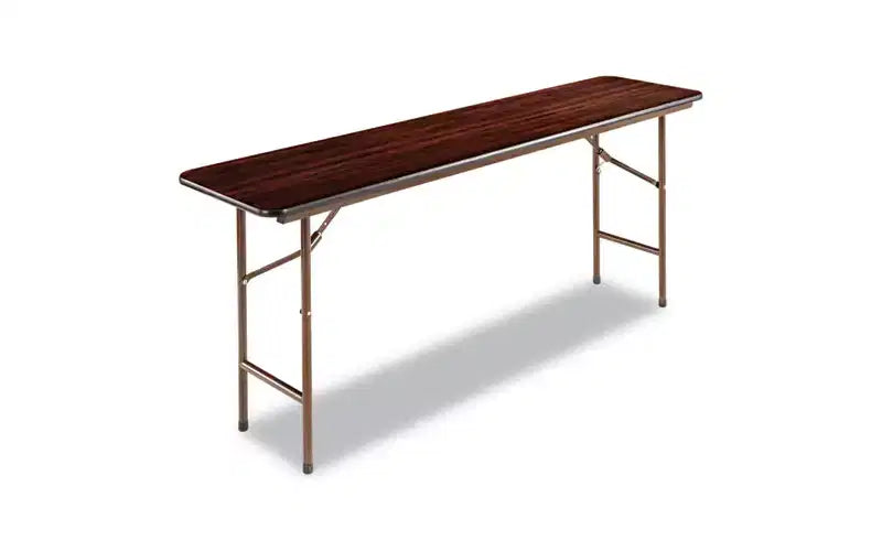 Table pliante en bois Alera, rectangulaire, 71,88 l x 17,75 P x 29,13 H, Acajou