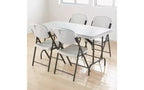 Table pliante industrielle IndestrucTable Iceberg, rectangulaire, 60 x 30 x 29, Platine
