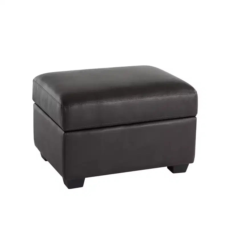 Ottoman carré en similicuir avec rangement, repose-pieds, table basse pour salon-Morden Fort