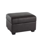 Ottoman carré en similicuir avec rangement, repose-pieds, table basse pour salon-Morden Fort