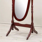 Miroir Cheval de Sol en Bois Style Queen Anne Traditionnel Roundhill Furniture