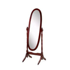 Miroir Cheval de Sol en Bois Style Queen Anne Traditionnel Roundhill Furniture