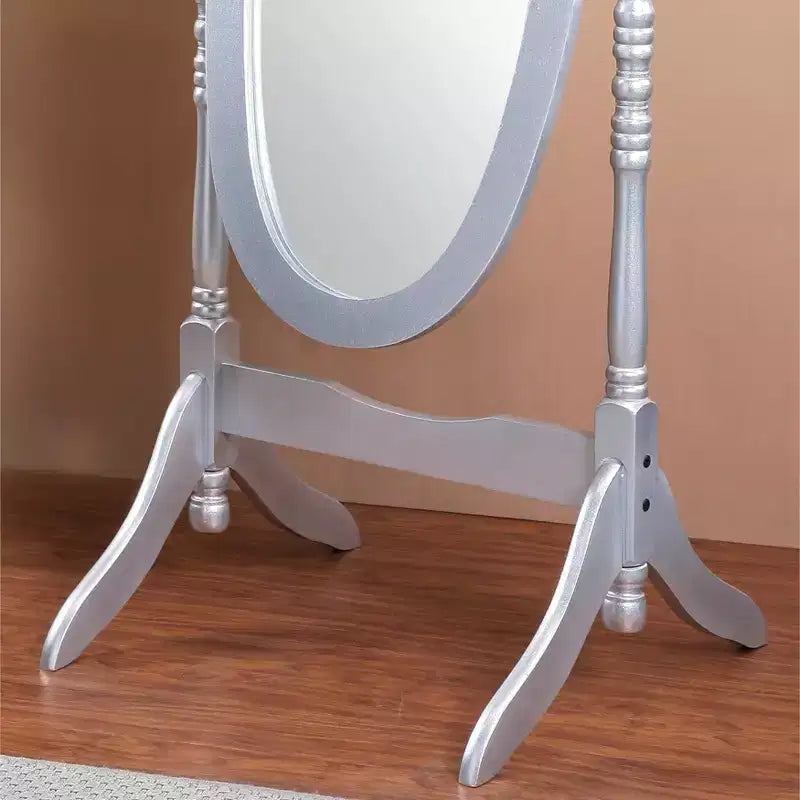 Miroir Cheval de Sol en Bois Style Queen Anne Traditionnel Roundhill Furniture