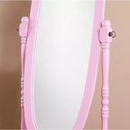 Miroir Cheval de Sol en Bois Style Queen Anne Traditionnel Roundhill Furniture