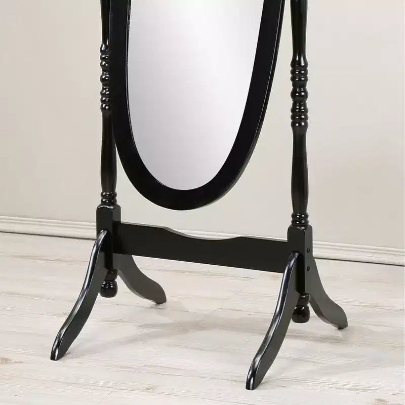 Miroir Cheval de Sol en Bois Style Queen Anne Traditionnel Roundhill Furniture