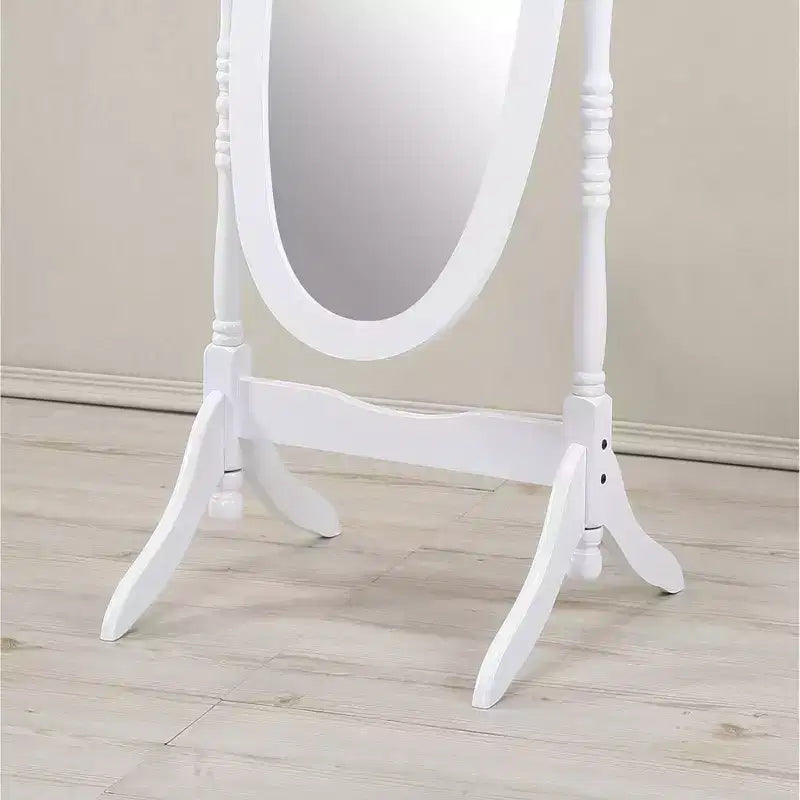 Miroir Cheval de Sol en Bois Style Queen Anne Traditionnel Roundhill Furniture