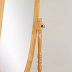 Miroir Cheval de Sol en Bois Style Queen Anne Traditionnel Roundhill Furniture