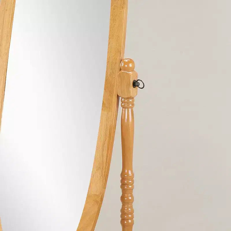 Miroir Cheval de Sol en Bois Style Queen Anne Traditionnel Roundhill Furniture