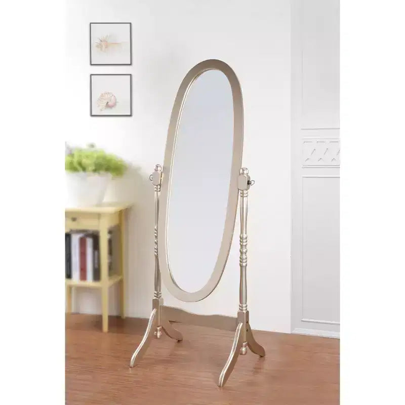 Miroir Cheval de Sol en Bois Style Queen Anne Traditionnel Roundhill Furniture