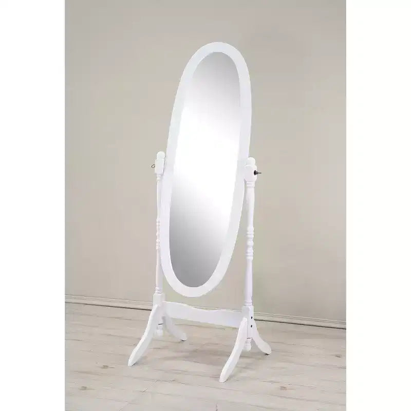 Miroir Cheval de Sol en Bois Style Queen Anne Traditionnel Roundhill Furniture