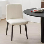 Pexfix Chaises de salle à manger capitonnées en fausse fourrure blanche - Lot de 2