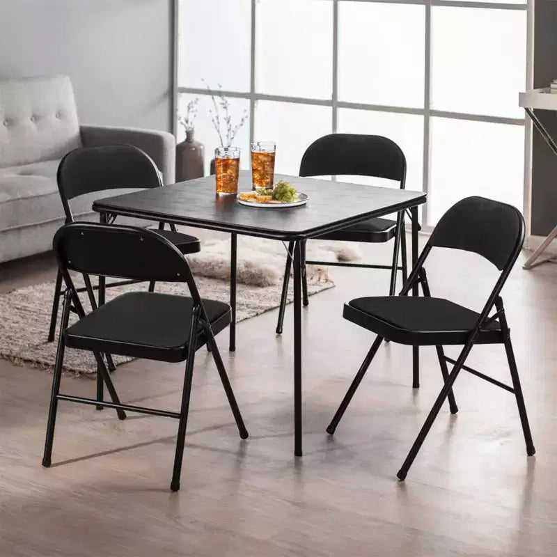 SUGIFT Lot de 6 chaises pliantes avec revêtement en tissu et cadre en acier robuste