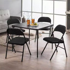 SUGIFT Lot de 6 chaises pliantes avec revêtement en tissu et cadre en acier robuste