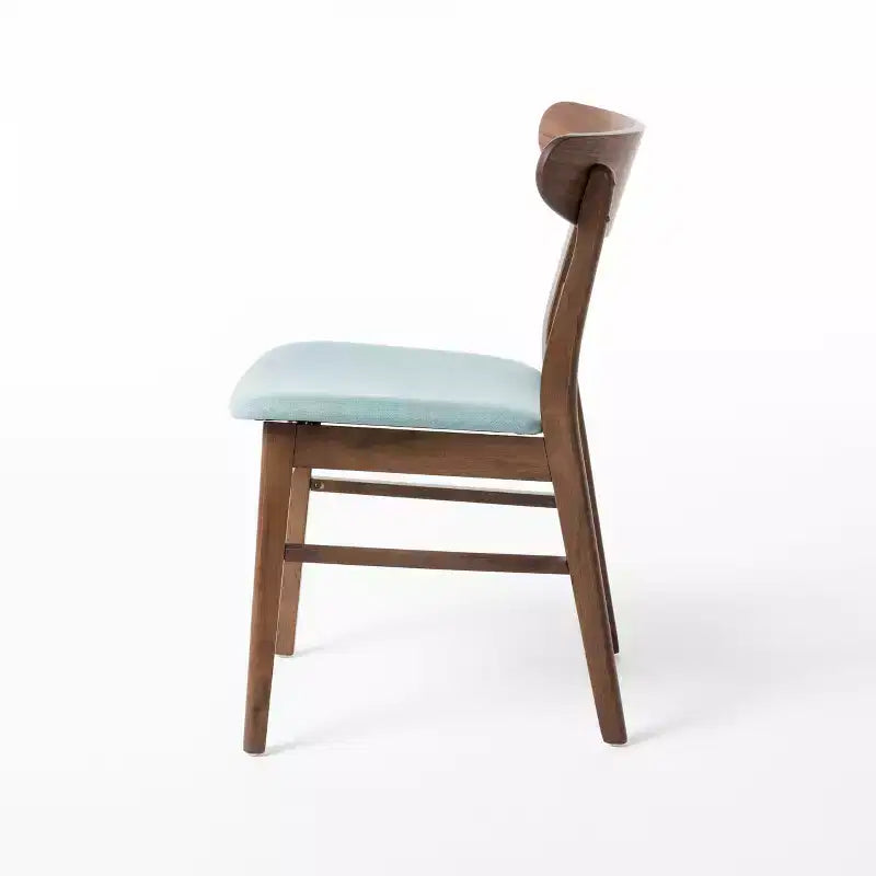 Ensemble de salle à manger 7 pièces en tissu Isador Mid Century Modern de GDFStudio en hévéa