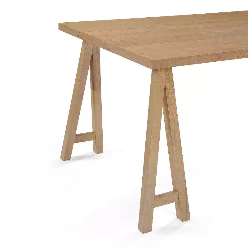 Ensemble de salle à manger 7 pièces en tissu Isador Mid Century Modern de GDFStudio en hévéa