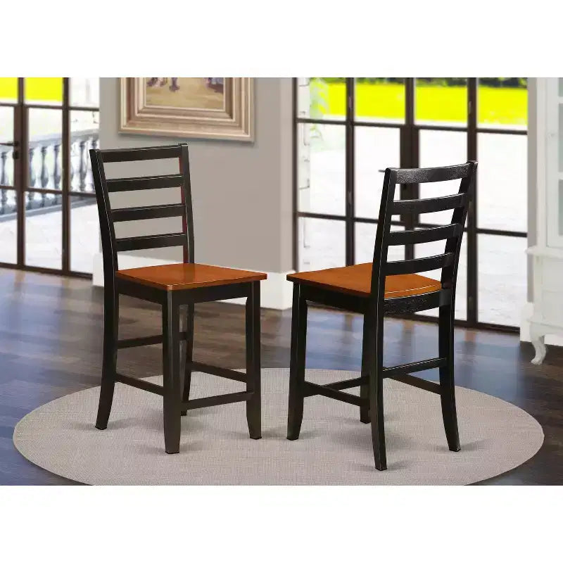 HomeStock Counter Height Barstools - Ladder Back