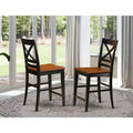 HomeStock Counter Bar Stool-Pub Height Wooden Chairs