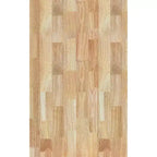 Îlot de cuisine AndMakers en bois blanc de 83 cm avec porte-serviettes et étagères réglables