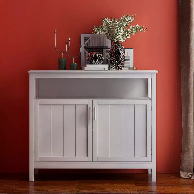 Buffet en bois AndMakers de 101,5 cm avec 2 portes et 1 étagère