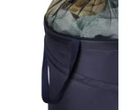 Panier à linge escamotable en filet, dessus en filet avec cordon de serrage, 2 poignées robustes, bleu marine