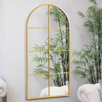 PexFix Miroir mural cintrée avec cadre en métal