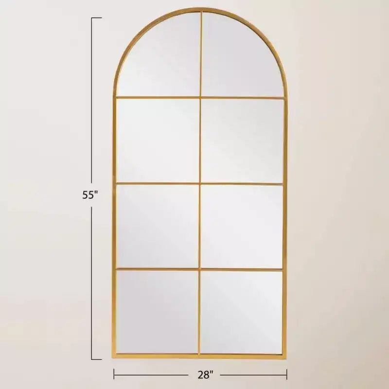 PexFix Miroir mural cintrée avec cadre en métal