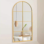 PexFix Miroir mural cintrée avec cadre en métal