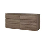 Tvilum, Commode double à 6 tiroirs Scottsdale, Chêne Truffle