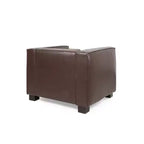 Fauteuil club contemporain en similicuir GDFStudio Minkler