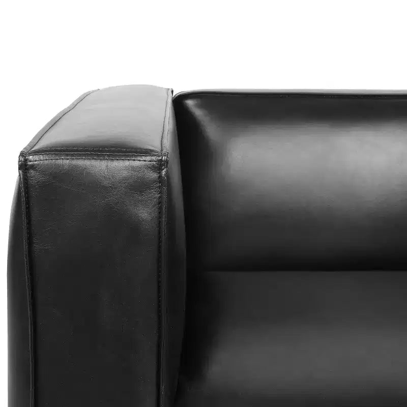 Fauteuil club contemporain en similicuir GDFStudio Minkler