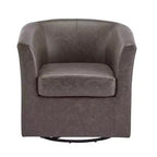 Fauteuil pivotant contemporain Christopher Knight Home Jackson en similicuir