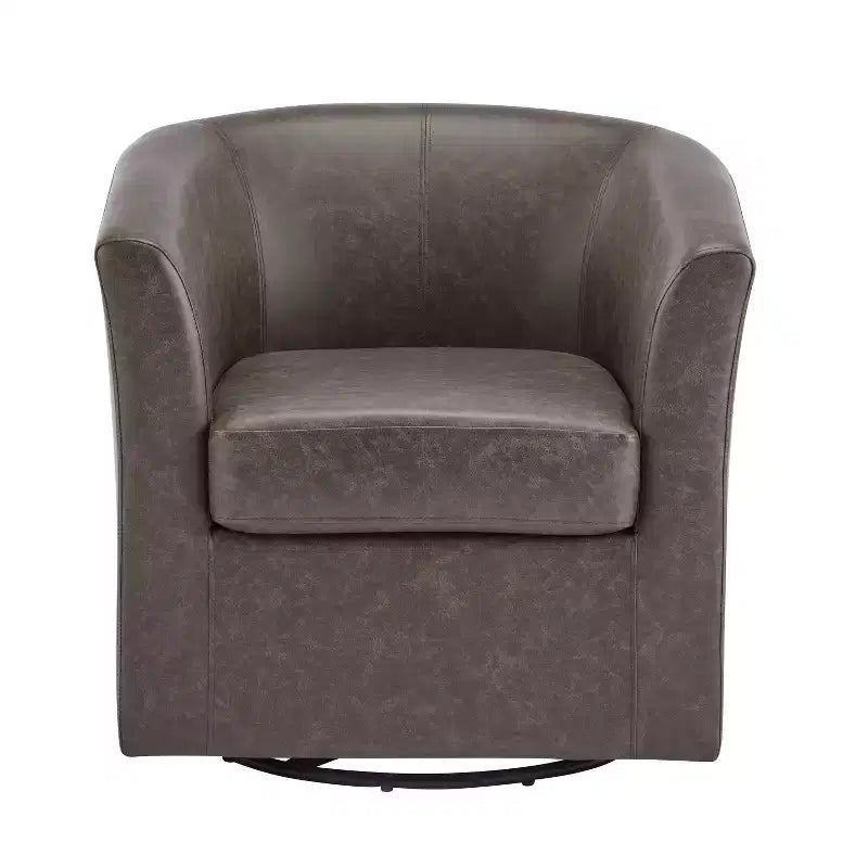 Fauteuil pivotant contemporain Christopher Knight Home Jackson en similicuir