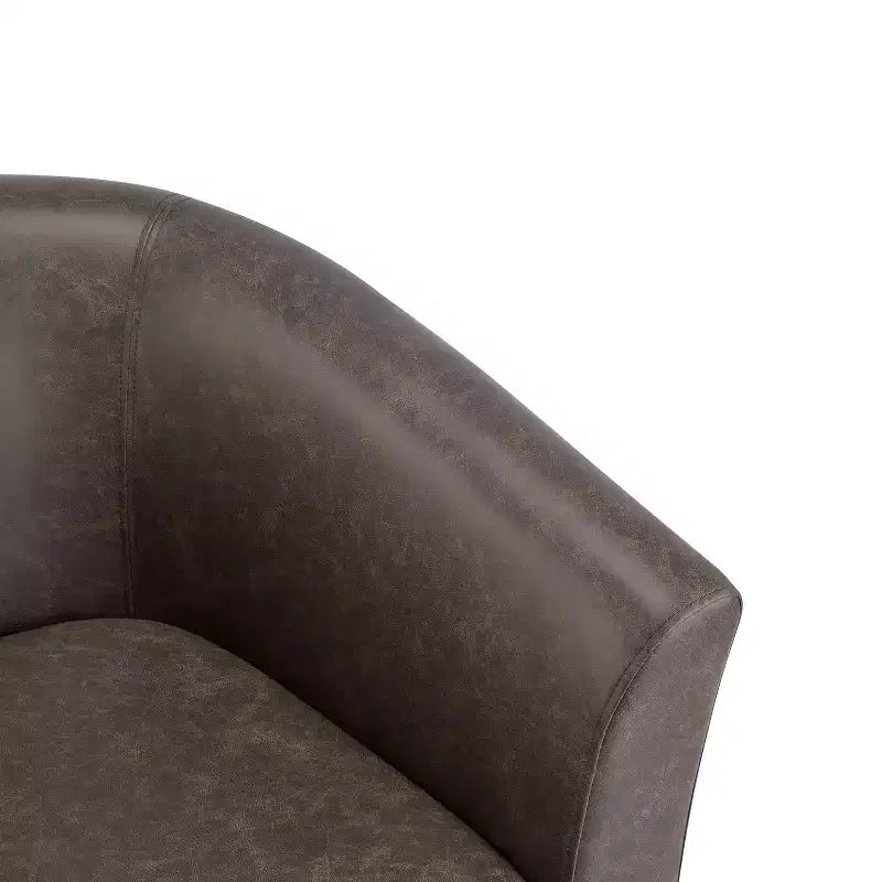 Fauteuil pivotant contemporain Christopher Knight Home Jackson en similicuir