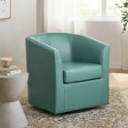 Fauteuil pivotant contemporain Christopher Knight Home Jackson en similicuir