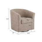 Fauteuil pivotant contemporain Christopher Knight Home Jackson en similicuir