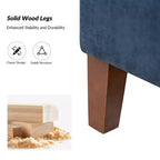 Banc de rangement Daniel avec pieds en bois massif et poignées creuses|ART OF LIVING DESIGNS